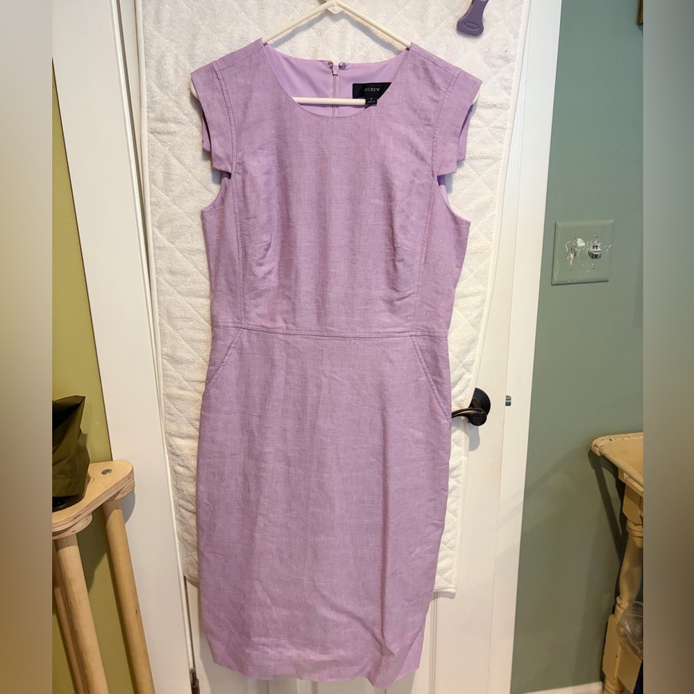 J. Crew Lavender Resume Sheath Dress
